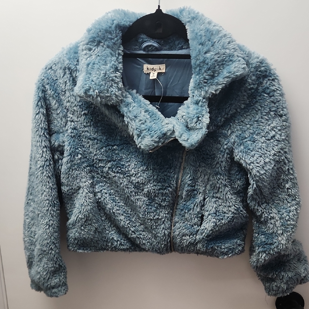 Kidpik Cozy Blue Teddy Jacket